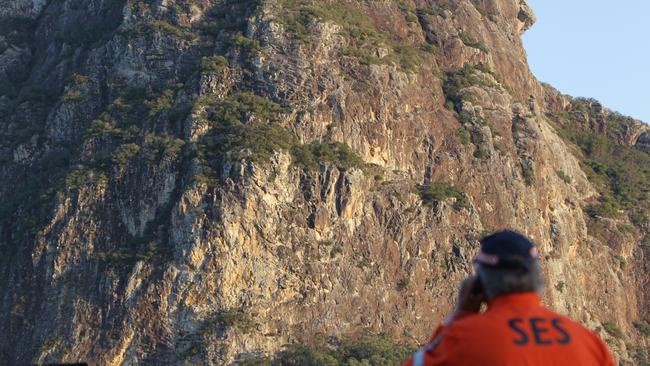 Hikers have been rescued off Mt Tibrogargan over the years and Queensland Parks and Wildlife rangers are asking hikers to stay off the peak this NAIDOC Week. Picture: Cade Mooney