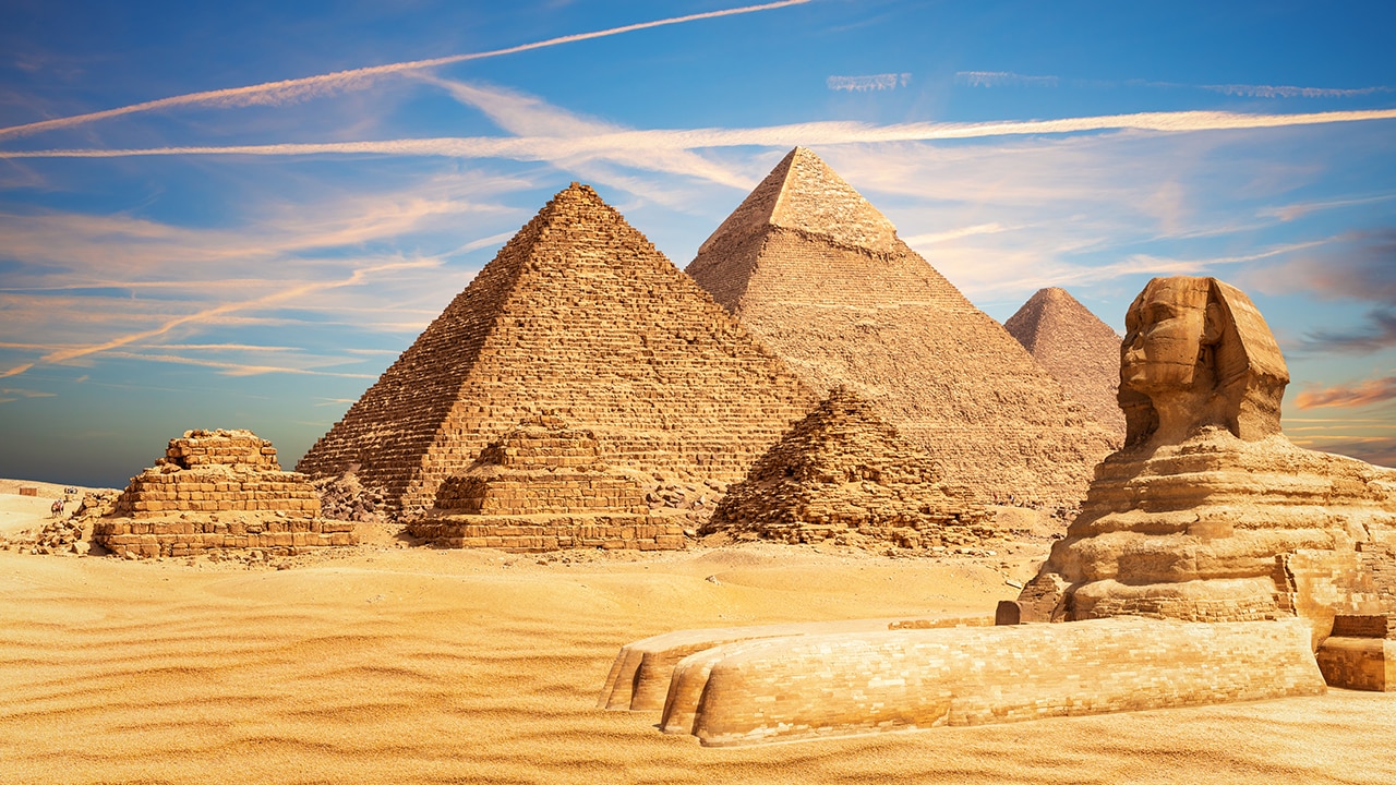 The Pyramids of Giza await. Picture: iStock