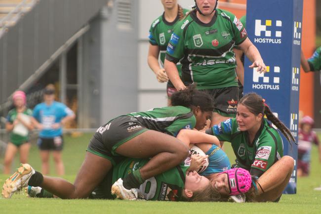 Mackay Cutters vs Townsville Blackhawks Harvey Norman U17's Saturday 22 February 2025 Picture:Michaela Harlow