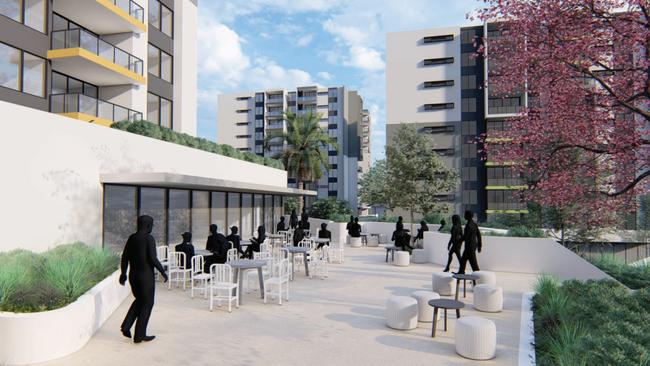 A retail food and drink outlet planned for the complex. Picture: Supplied.