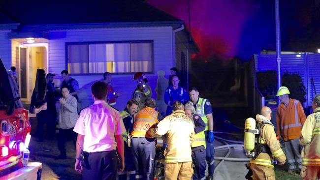 Paramedics conveyed Mr Lindsell from the scene to Royal North Shore Hospital. Picture: Steve Tyson