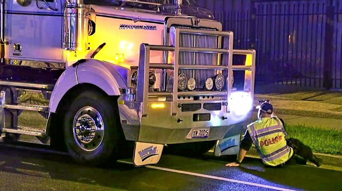 Pedestrian Hit By Truck | Daily Telegraph