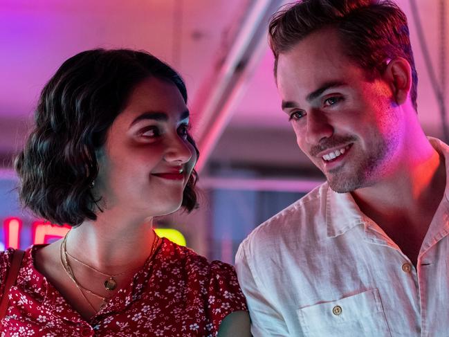 Dacre Montgomery and Geraldine Viswanathan star in TriStar Pictures' THE BROKEN HEARTS GALLERY.