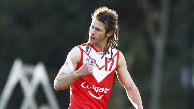 Jai Culley came close to a double ton for the Young Guns. Picture: Mike Owen/AFL Photos/via Getty Images