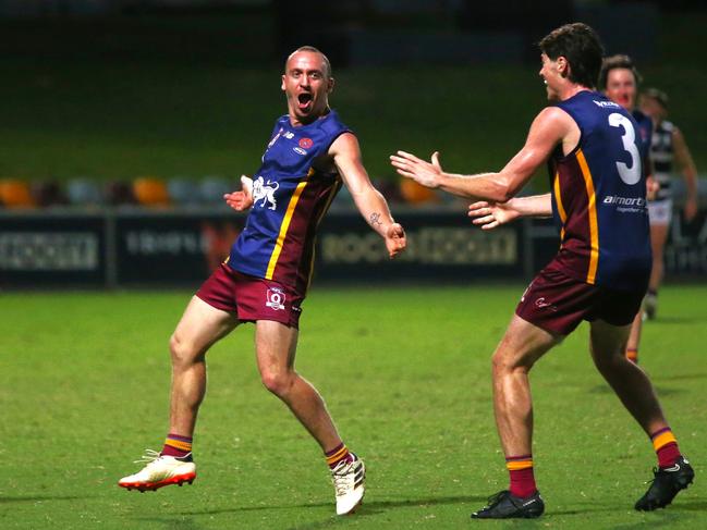 Pictured: Brandon Lovell. Cairns City Lions v Port Douglas Crocs at Cazalys Stadium. Elimination Final. AFL Cairns 2024. Photo: Gyan-Reece Rocha