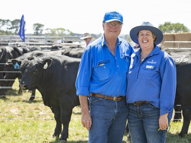 LIVESTOCK: Banquet Angus Bull SaleBanquet Angus bull sale 2023PICTURED: Banquet owners Noeleen and Stephen Branson PICTURE: ZOE PHILLIPS