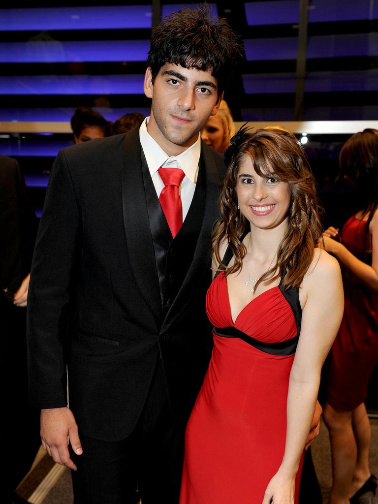 Michael Kondaridis and Kimberly Flavell at the 2009 Casuarina Senior College formal. Picture: NT NEWS