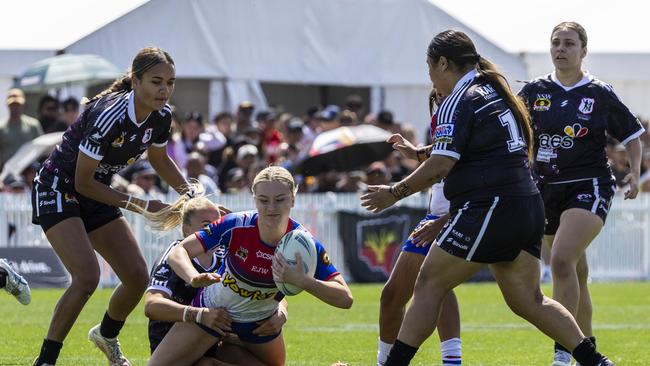 Women's Koori Knockout grand final, Redfern All Blacks vs Newcastle Yowies. Picture: Andrea Francolini