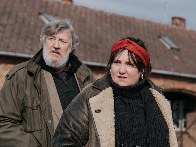 EMBARGO FOR TWAM 29 JUNE 2024. FEE MAY APPLY. A still from the film Treasure based on Lily Brett's book 'Too Many Men'. Main actors Stephen Fry and Lena Dunham.  PHOTO: ANKE NEUGEBAUER/Seven Elephants