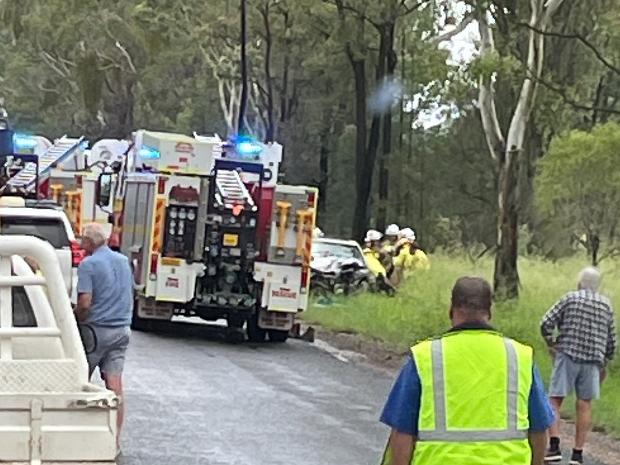 Three people with serious injuries after two-vehicle crash