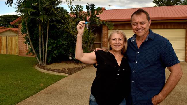 Kay and her husband Alex Valkenburg, at their new Annandale property, are flippers who renovate properties to sell at a profit.