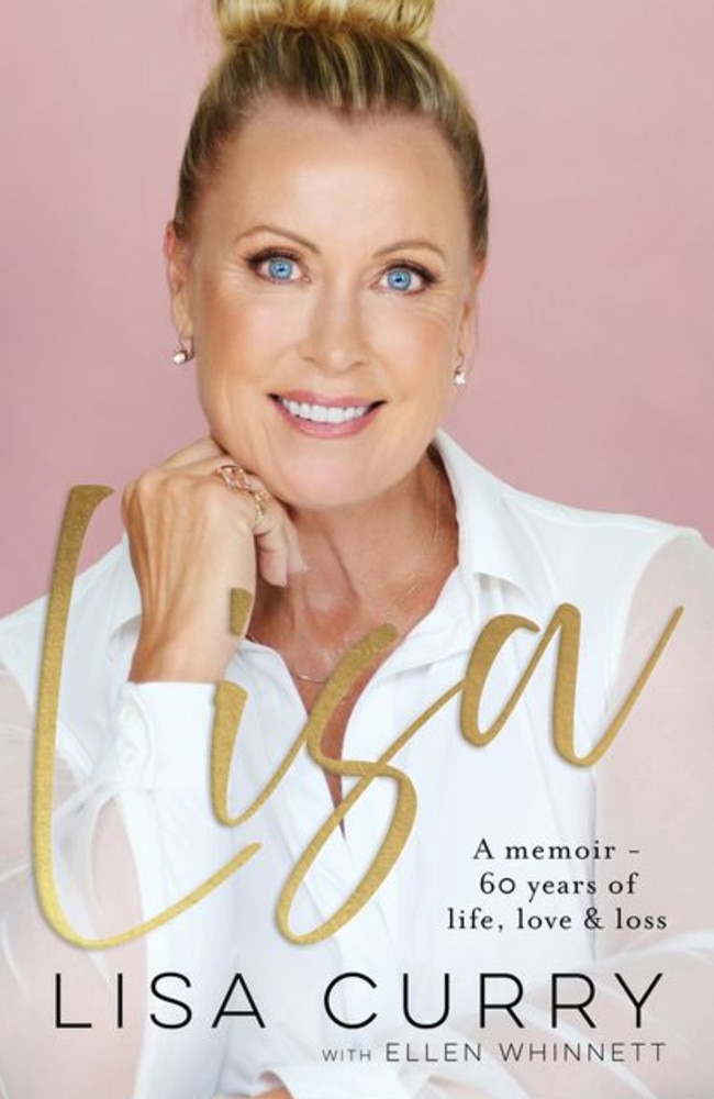 Telling her own story … the cover of Lisa Curry’s book.