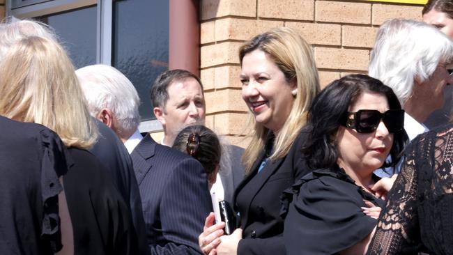 Annastacia Palaszczuk, QLD premier, At the State Funeral Service for Mike Ahern AO, at Our Lady of the Rosary Catholic Church, Caloundra, on Friday 25th August 2023 - Photo Steve Pohlner