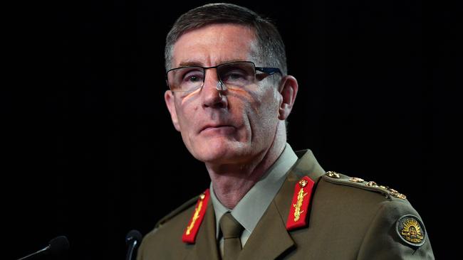 Chief of the Australian Defence Force General Angus Campbell has told SAS soldiers they have been cleared of war crimes. Picture: Getty Images