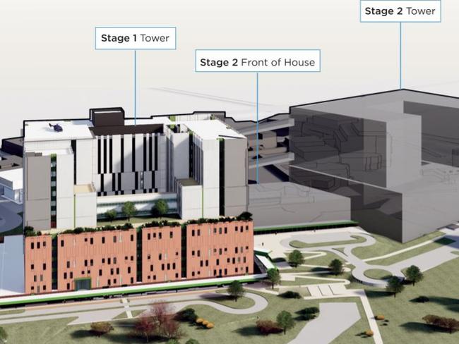 NSW Government artist drawings of proposed expansion at the Nepean-Penrith hospital.