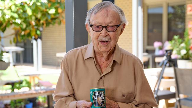 110 year old Ken Weeks loves his baked beans and was gifted a special 'Ken Weeks Edition' for his birthday.