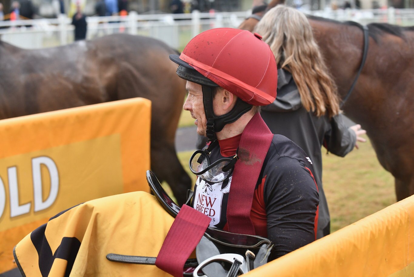 After some early trouble in the barriers before the race started, Michael Costa trained Reus stormed home late to take out the $80,000 Tursa Grafton Guineas (1600m).