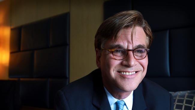 Screenwriter Aaron Sorkin also wrote The Social Network.