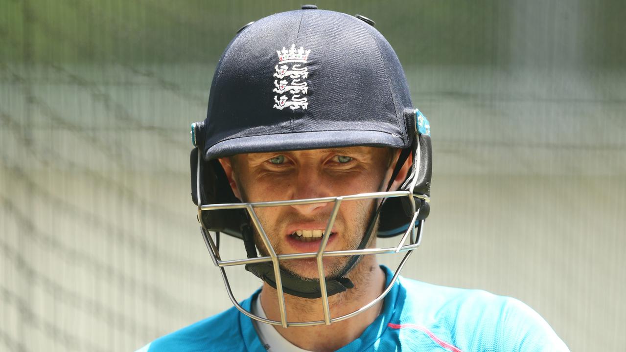 Joe Root has only been able to bat in the nets in Brisbane. Picture: Chris Hyde/Getty Images
