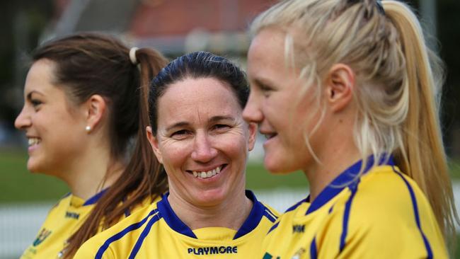 Ash Hewson at the naming of the Buildcorp Wallaroos team for the New Zealand series. Pic: ARU Media/Stu Walmsley