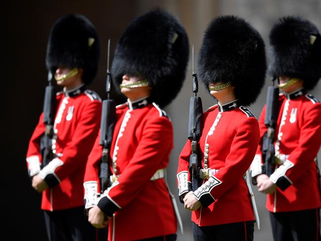 Members of the Welsh Guards perform in a ceremony to mark Britain's Queen Elizabeth's official birthday at Windsor Castle. Picture: Getty