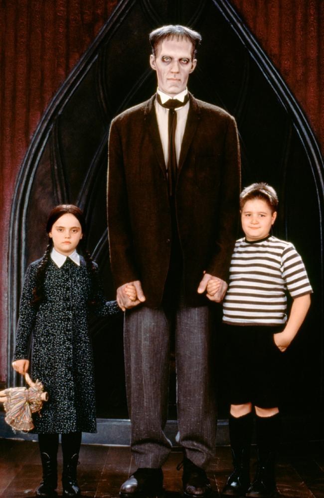 Struycken, Ricci and Workman also starred in The Addams Family Values in 1993. Picture: Alamy