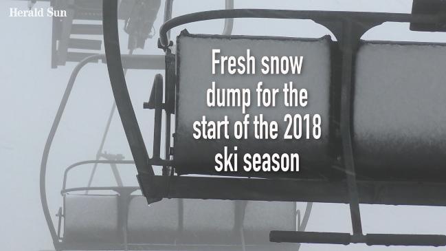 Ski season snow dump