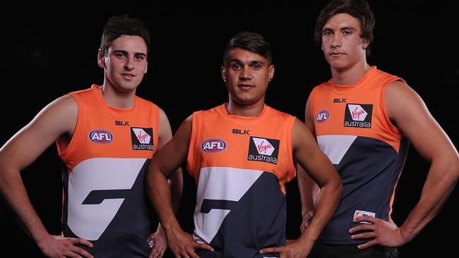 The Giants’ first three picks from the 2014 draft are all now at other teams — Paul Ahern (pick 7, North Melbourne), Jarrod Pickett (pick 4, Carlton) and Caleb Marchbank (pick 6, Carlton).