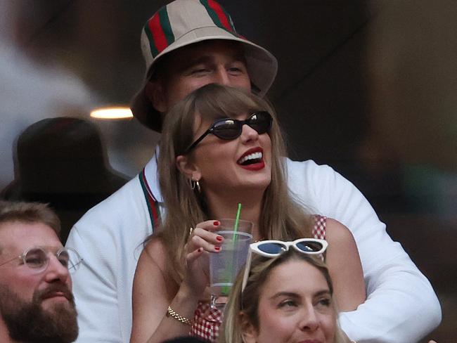 The pair were all smiles. Picture: Al Bello/Getty Images/AFP