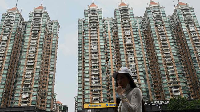 Debt-crippled Chinese property giant Evergrande defaulted in December. Picture: Noel Celis / AFP.