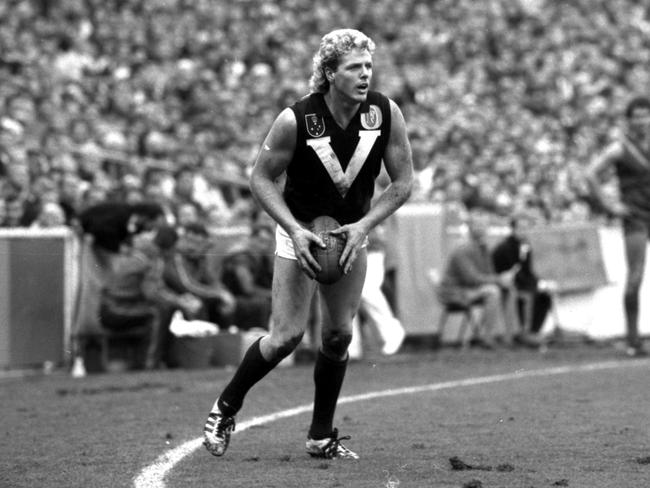 Dermott Brereton at the MCG in 1989.