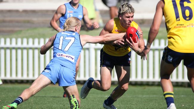 Eagles under-18 player Hunter Carter is set for the clash with Glenelg. Picture: Peter Argent / SANFL