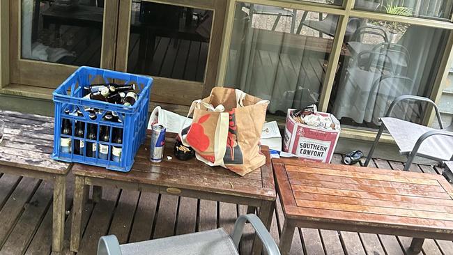 Empty alcohol cans and bottles were found throughout the resort on Sunday, Ferntree Rainforest Lodge owner Mark Cromwell said.