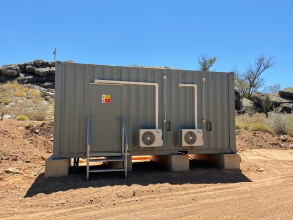 The 135kW of lithium batteries (45 LiFePO 4 batteries) hosted in the purpose built power room. Picture: Supplied