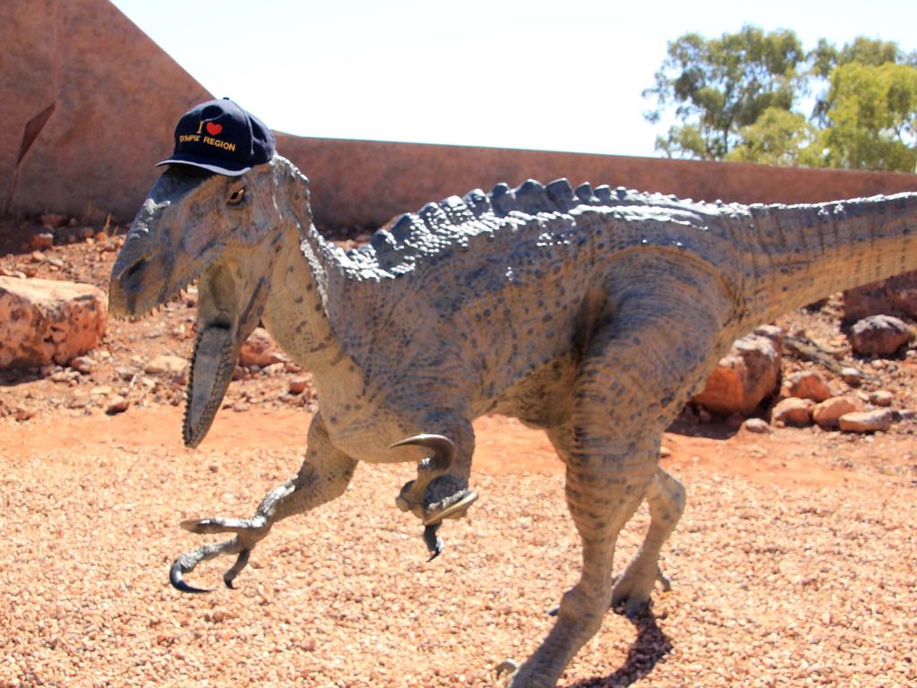 Dinosaur experiences in outback Queensland are a must. Picture: Wayne Hewitt