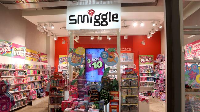 Premier is closing all its retail outlets, which include Smiggle, and standing 9000 staff down. Picture: AAP