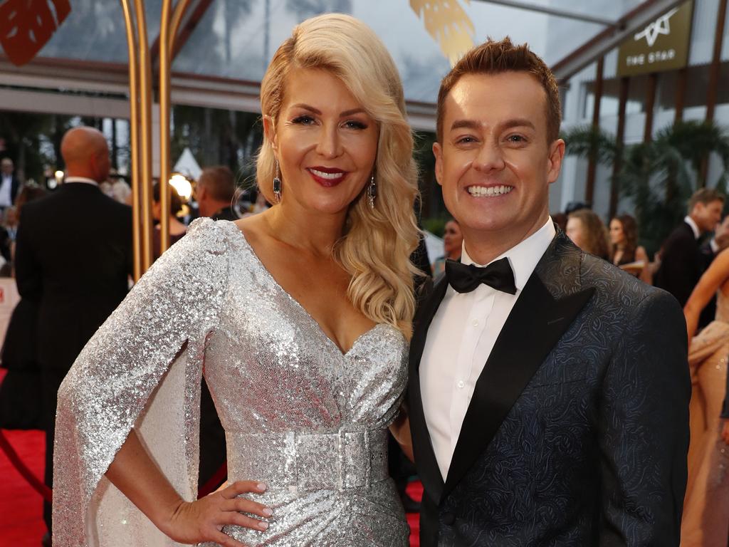 Grant Denyer and his wife Cheryl Denyer at the 2018 Logie Awards.