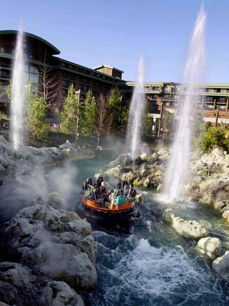 The log flume ride is based on the Song of the South film. Picture: Amusement Centre Travel/USA
