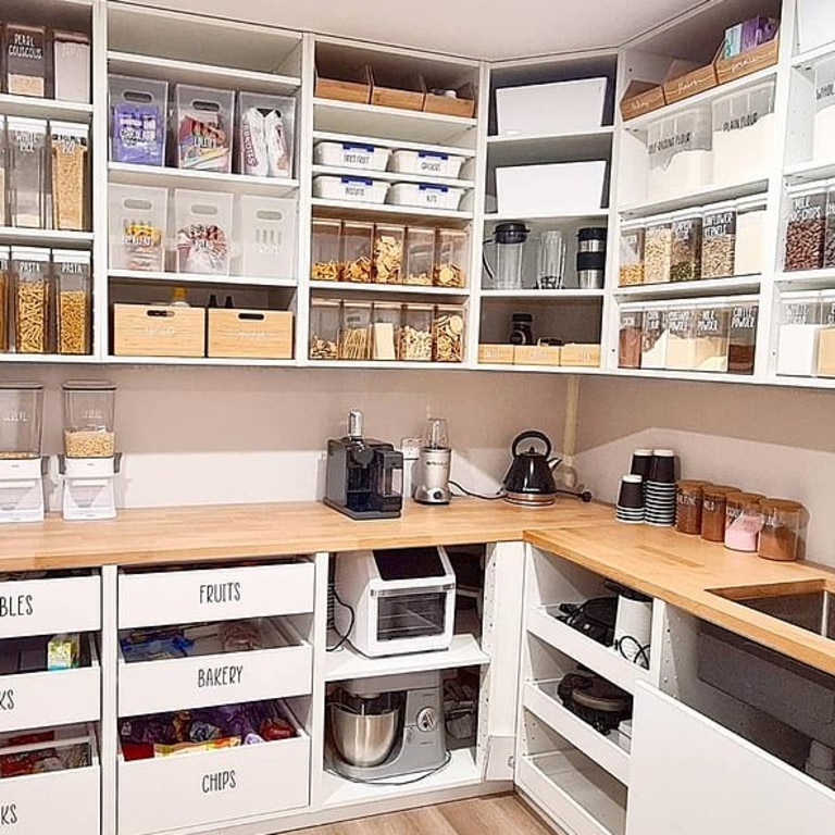 Mum-of-five shows budget items used in epic pantry transformation |  news.com.au — Australia's leading news site