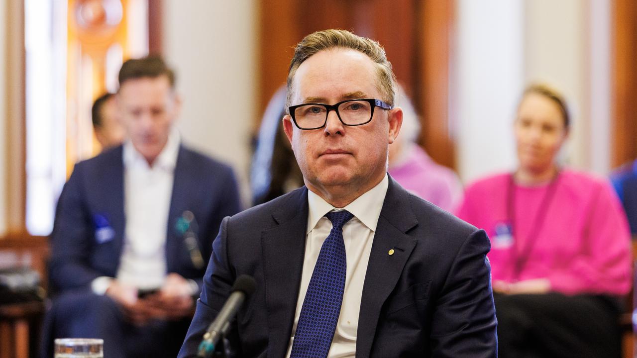 “I will be not be making any comment on that”: Mr Joyce refused to answer questions regarding Chairman’s Lounge membership. Picture: NCA NewsWire / Aaron Francis