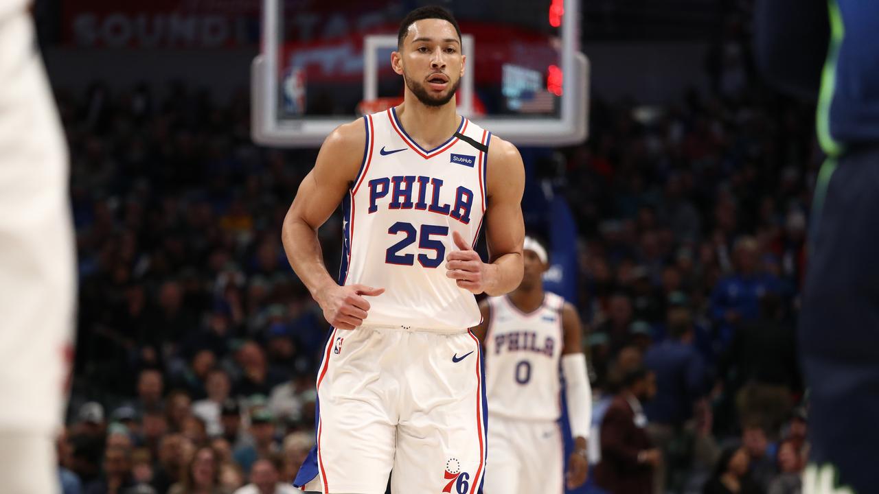 Simmons and his 76ers fell in Dallas.