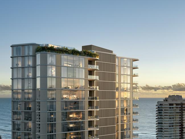 Drew Group has just launched its penthouse collection in its 'Lagoon' residential development in Main Beach. Image supplied.