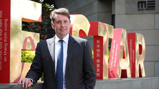 The Star Entertainment Group's CEO Matt Bekier told guests at the launch of The Star Gold Coast’s luxury new hotel The Darling: “The reason why we are building something so extravagant as this is because we are big believers in the Gold Coast.” ( Image - The Australian / Chris Pavlich )