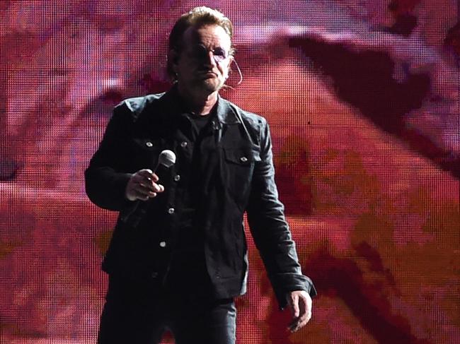 Singer, and occasional preacher, Bono. Picture: AFP