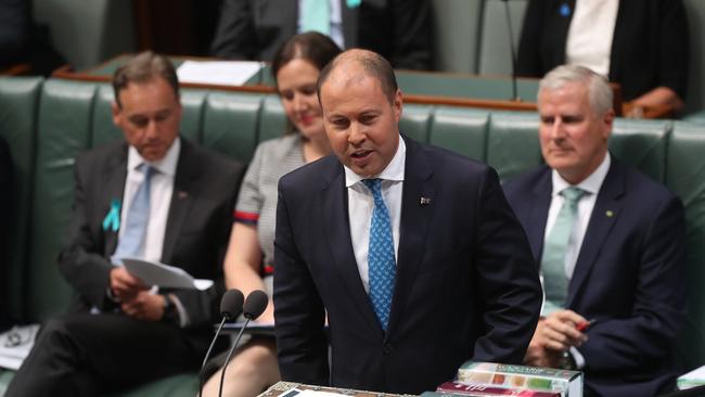 Treasurer Josh Frydenberg has delivered his first budget. Picture: Kym Smith