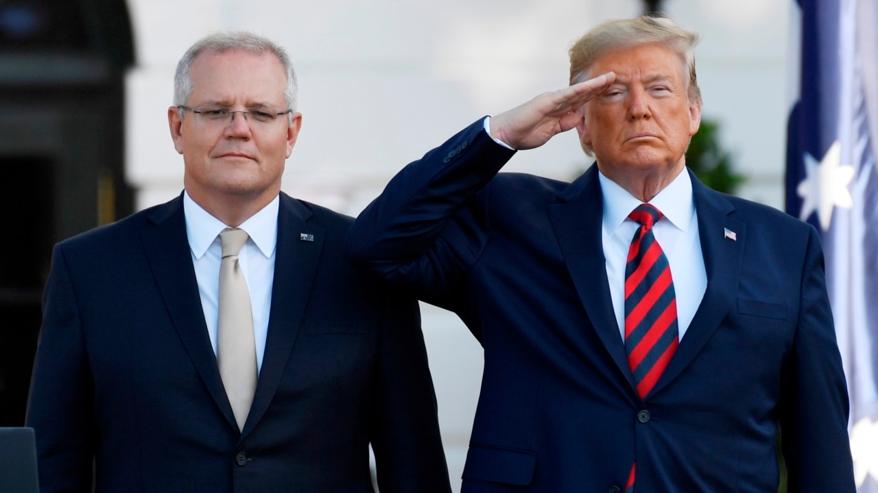 WATCH: Trump and Morrison celebrate 100 years of mateship