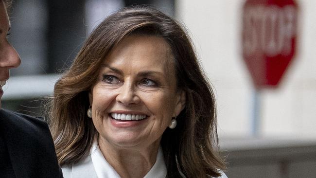 SYDNEY AUSTRALIA - NewsWire 14 February, 2024: Lisa Wilkinson arrives at the federal Court in Sydney with legal representatives for Bruce Lehrmann defamation case.Picture: NCA NewsWire / Simon Bullard.