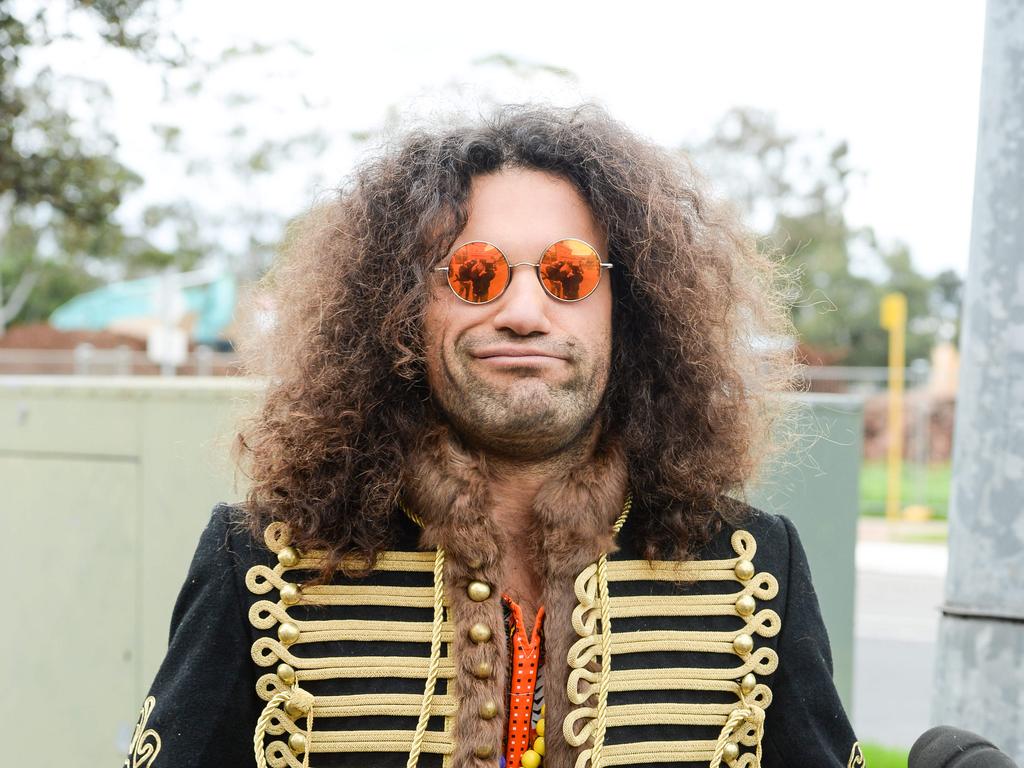 Mr Caruso outside court. Picture: NCA NewsWire /Brenton Edwards