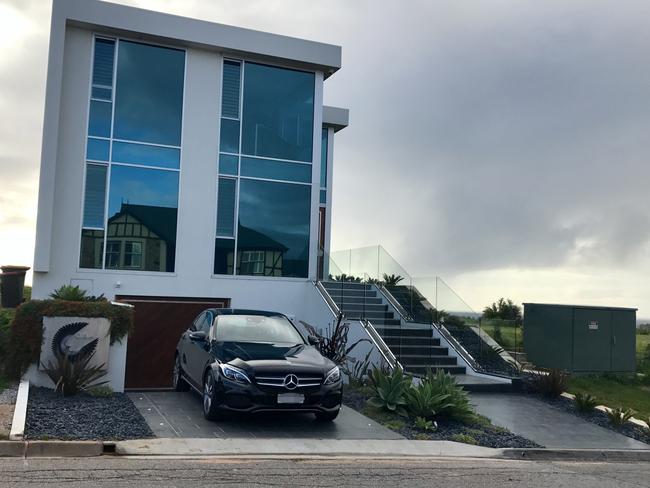 LIVING LARGE: A Mercedes in the driveway of the Ora Luxury Villa. Picture: Dylan Coker