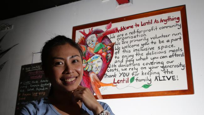 Rose Piyarach Kiatsiri (restaurant manager) at Lentil as Anything, Newtown. Picture: Craig Wilson